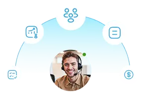 Illustration of actiTIME customer support