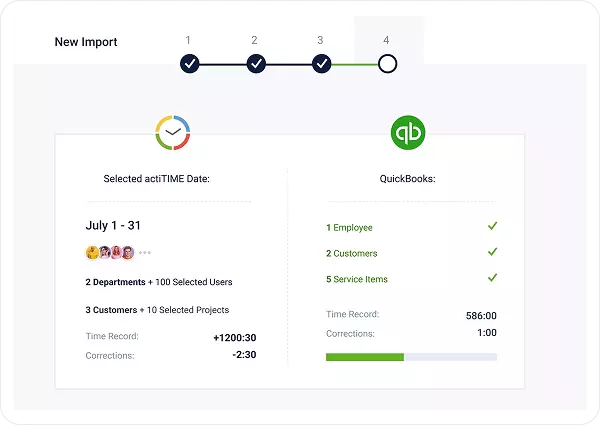 Connected to QuickBooks Online with no double entry