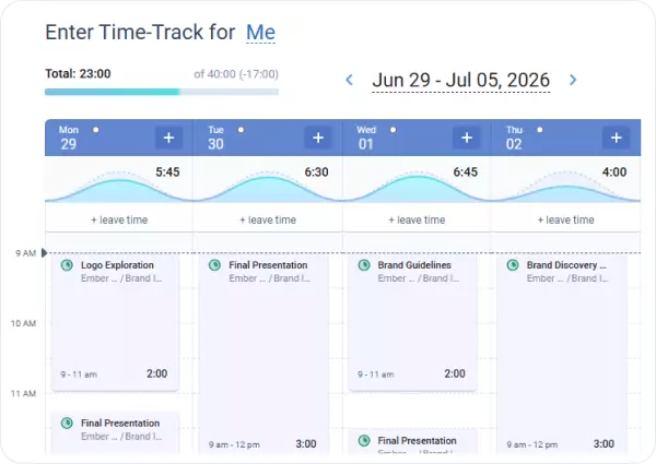 Track creative work in a calendar, not a spreadsheet