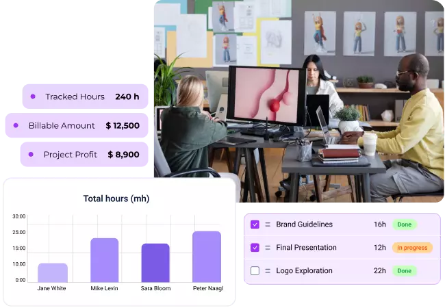 Time tracking software for designers and design studios