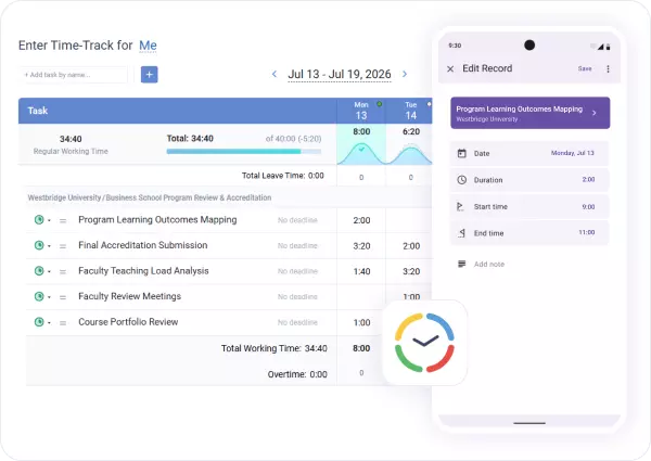 Log hours the way your team actually works
