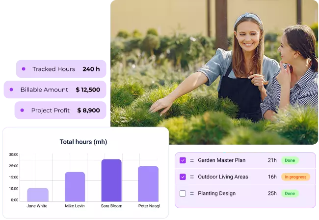 Time tracking software for landscaping companies