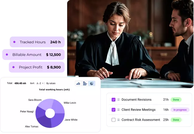 Time tracking software for lawyers, attorneys, and law firms