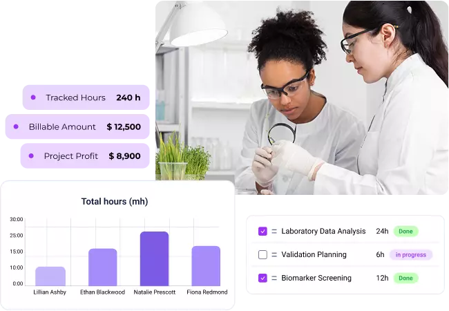 Time tracking software for life sciences companies and CROs