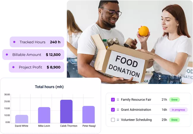 Time tracking software for nonprofits, charities, and volunteer programs