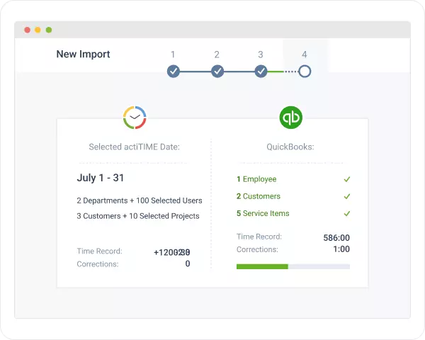 QuickBooks Online integration in actiTIME