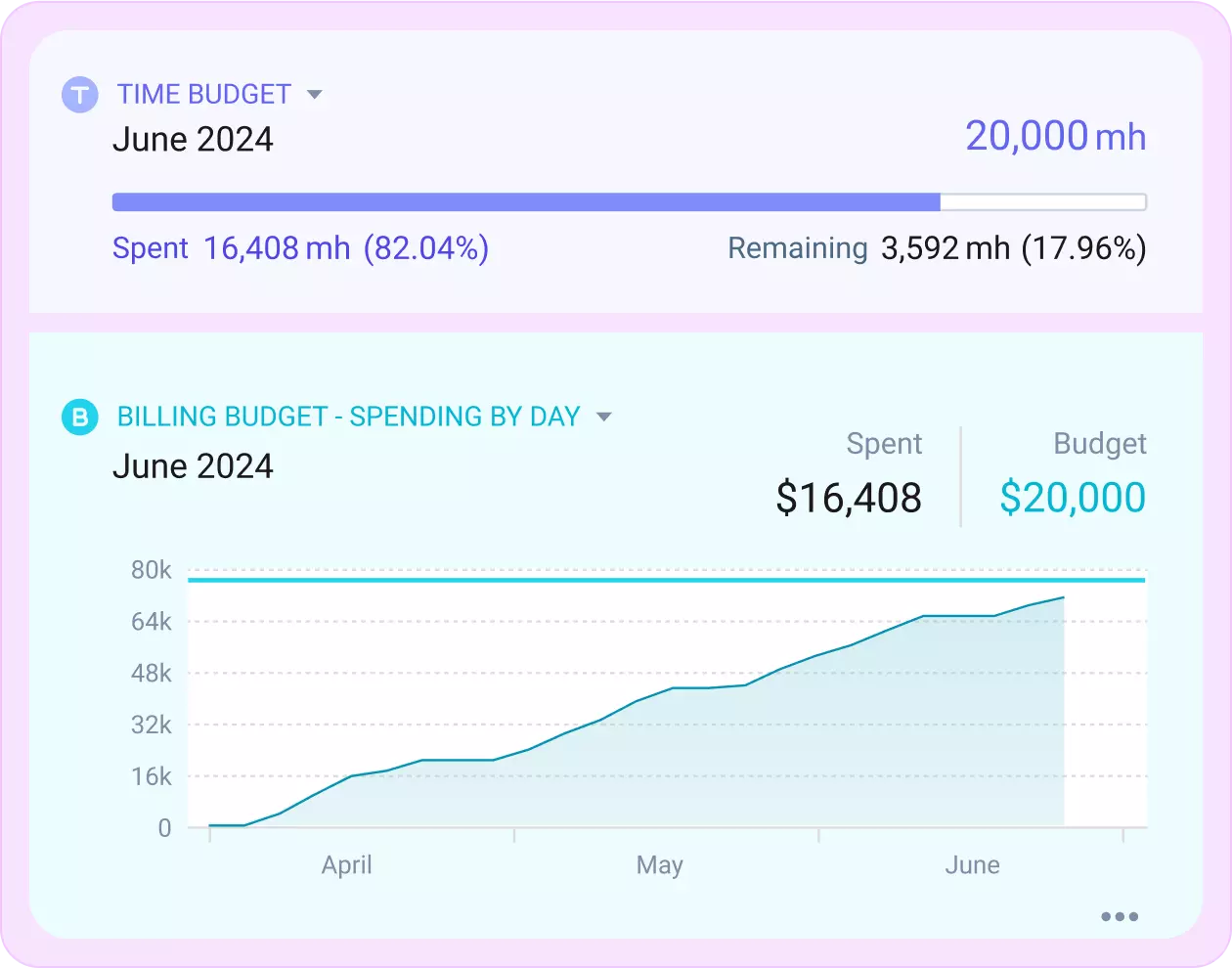 Monitor Your Time and Budget
