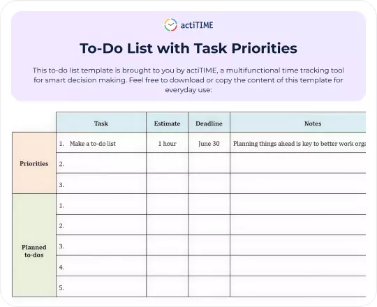 Free To-Do List Template