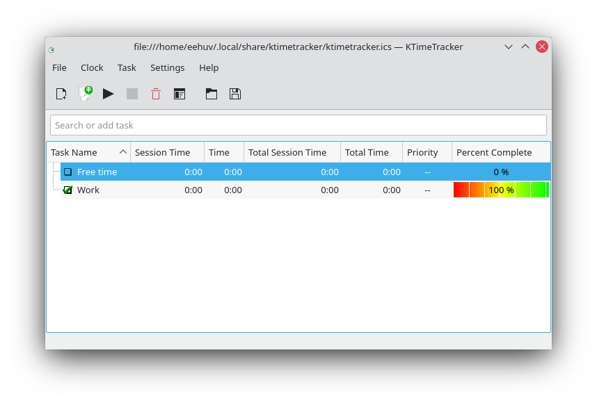 KtimeTracker, Linux timesheets