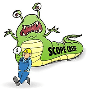 The illustration of the horrors of scope creep