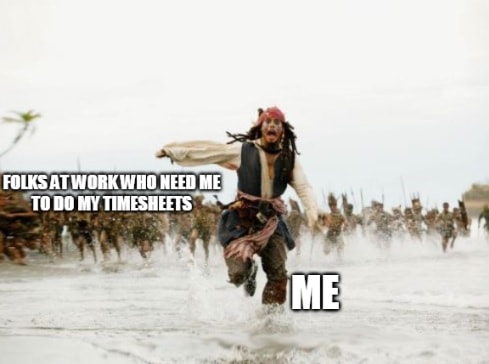 Timesheet meme for those who hate timesheets #2