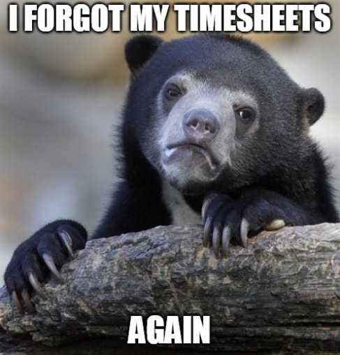 Timesheet meme for forgetfull people #5