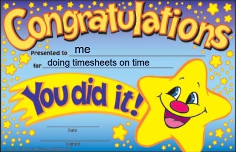 Timesheet meme for forgetfull people #7