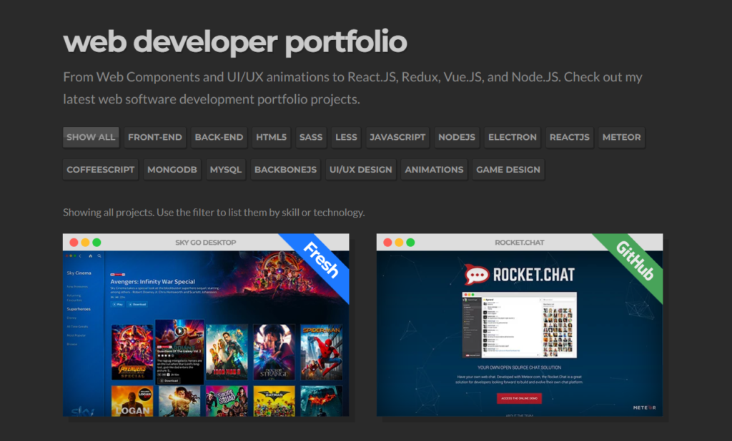 Rafael Caferati's developer portfolio