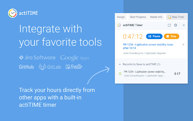 actiTIME Chrome Extension