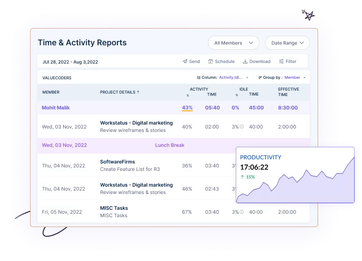 Workstatus, time tracking for designers