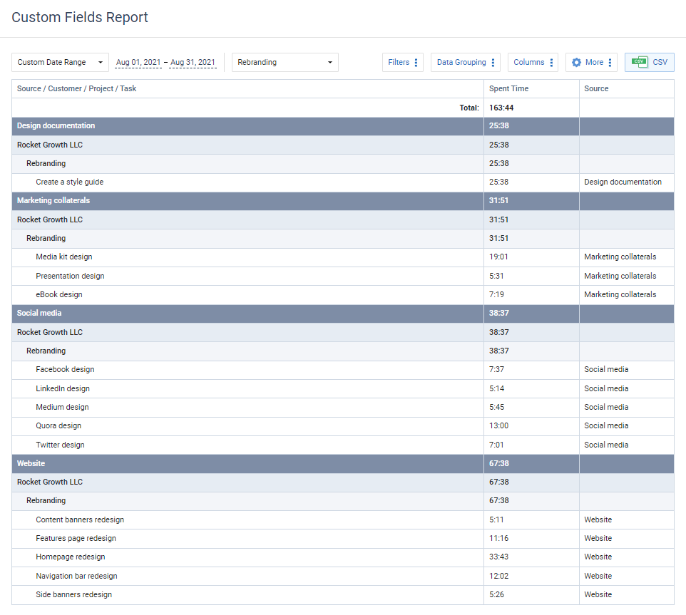 time tracking for designers