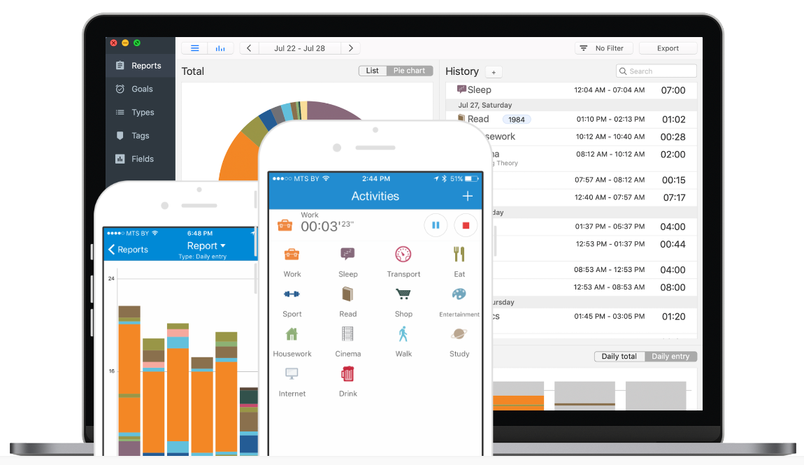 Timetrack - a Mac and Android time tracker