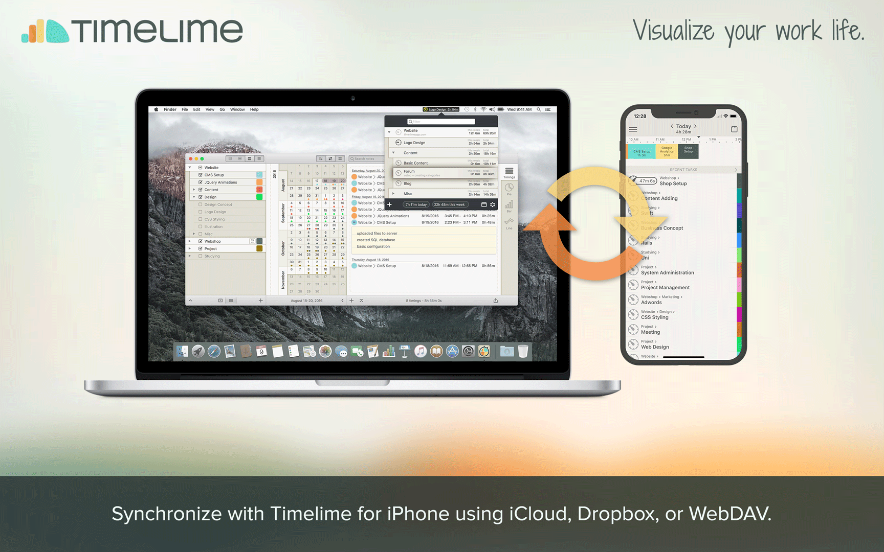 Timelime, time tracker mac