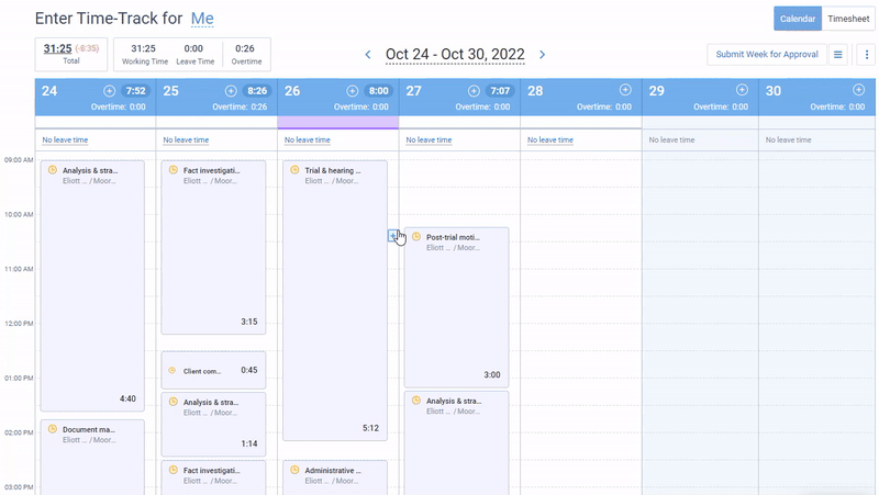 Time tracking with actiTIME