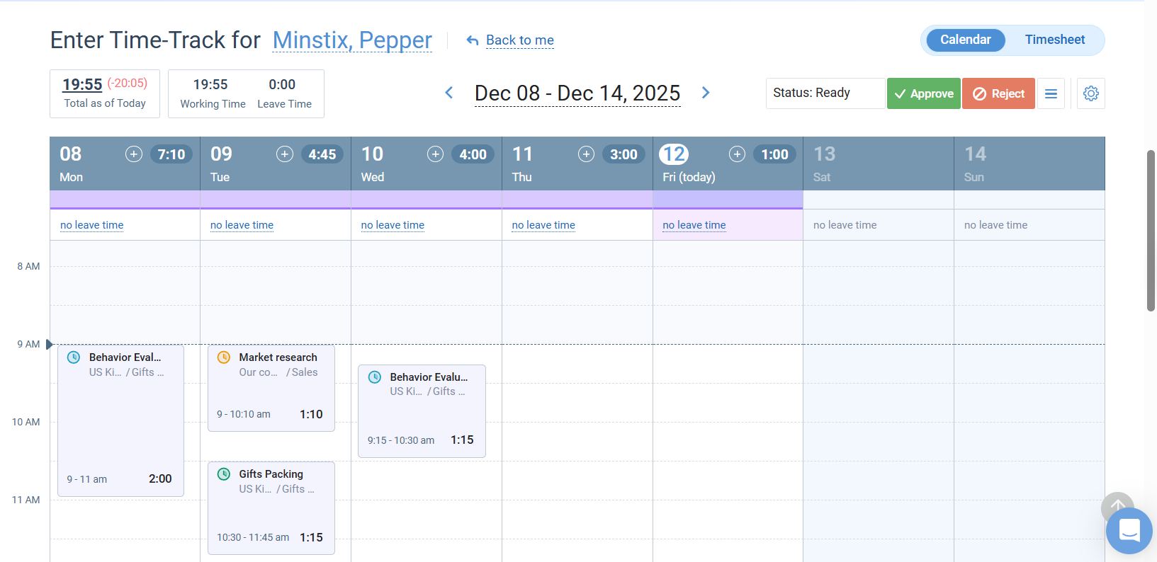 aT_Time Track_Interface