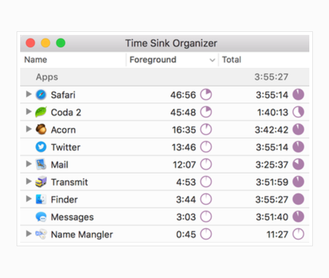 Time tracker mac