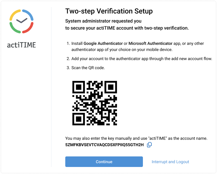 Configuring 2FA