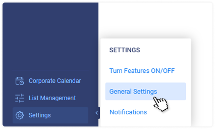 General Settings, actiTIME