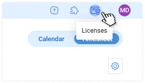 Settings 🡪 Licenses