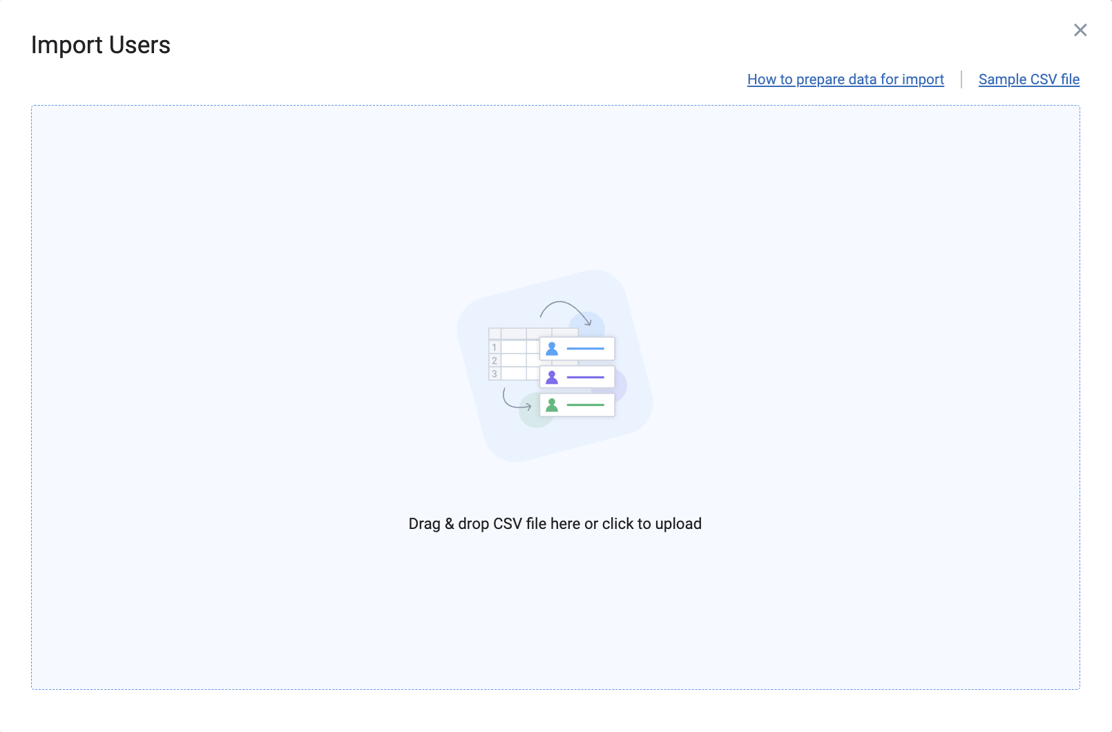 Import Users, actiTIME