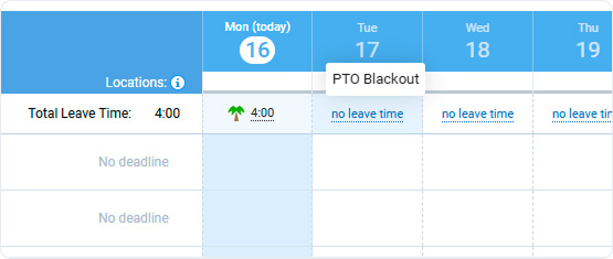 PTO Blackout Day
