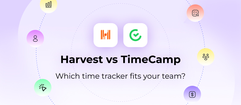 Harvest vs TimeCamp: which time tracker fits your team?